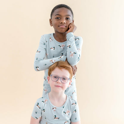 Kyte Baby Short Sleeve Pajamas in Mallard Duck