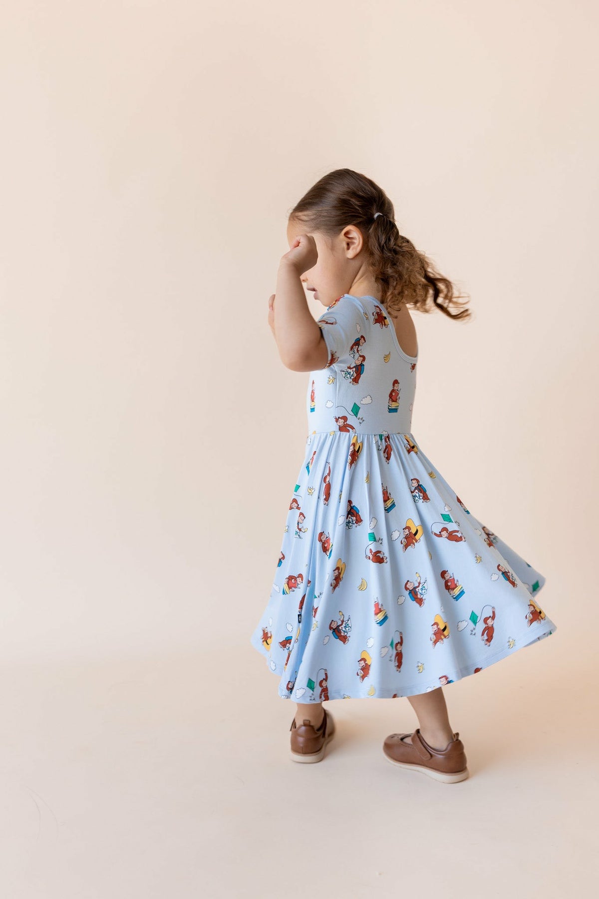 Kyte Baby Twirl Dress in Curious George