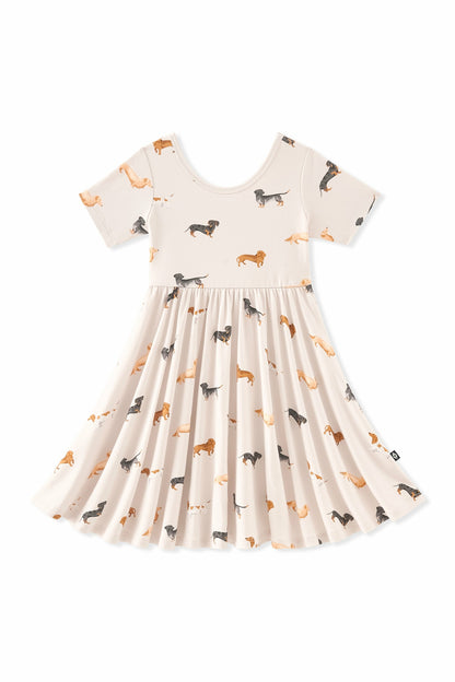 Kyte Baby Twirl Dress in Dachshund