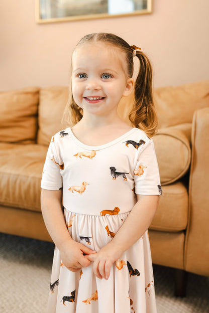 Kyte Baby Twirl Dress in Dachshund