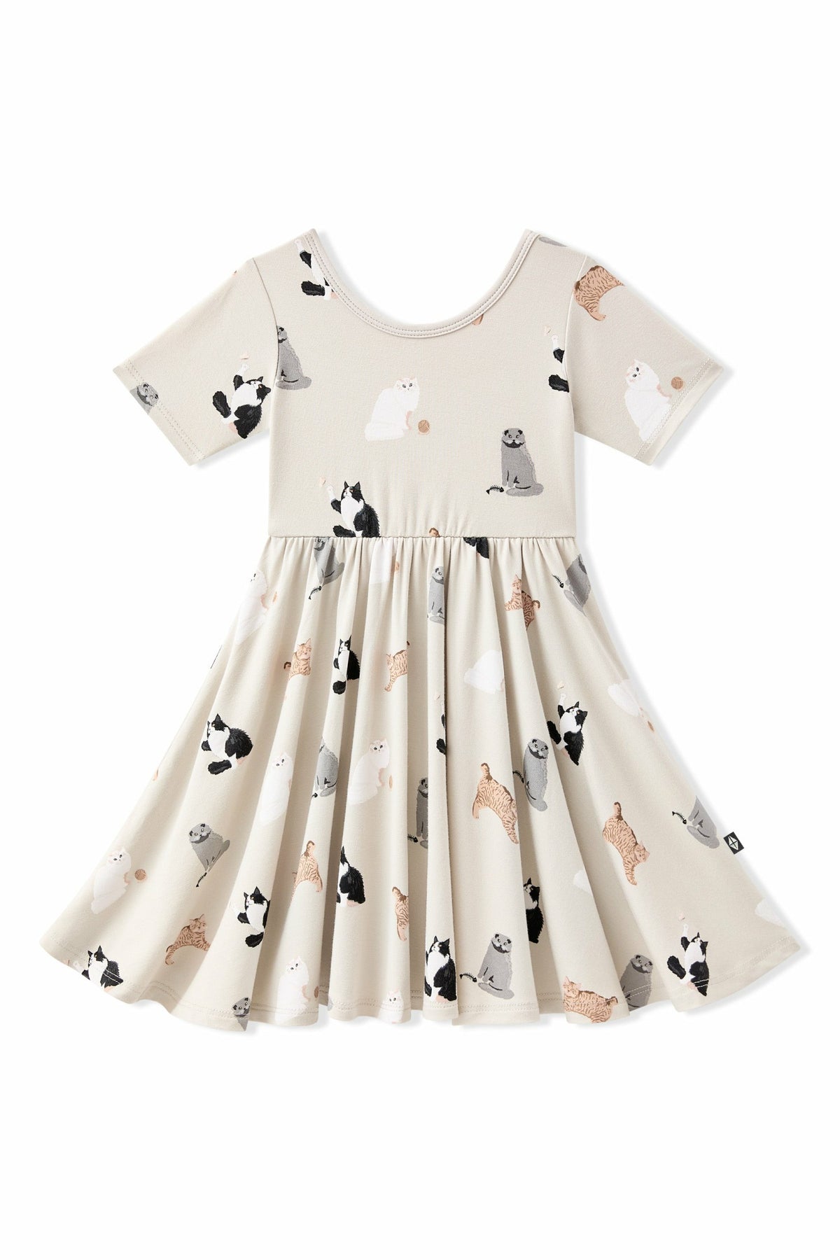 Kyte Baby Twirl Dress in Fluffy Cat