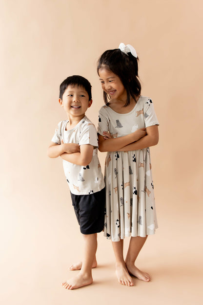 Kyte Baby Twirl Dress in Fluffy Cat