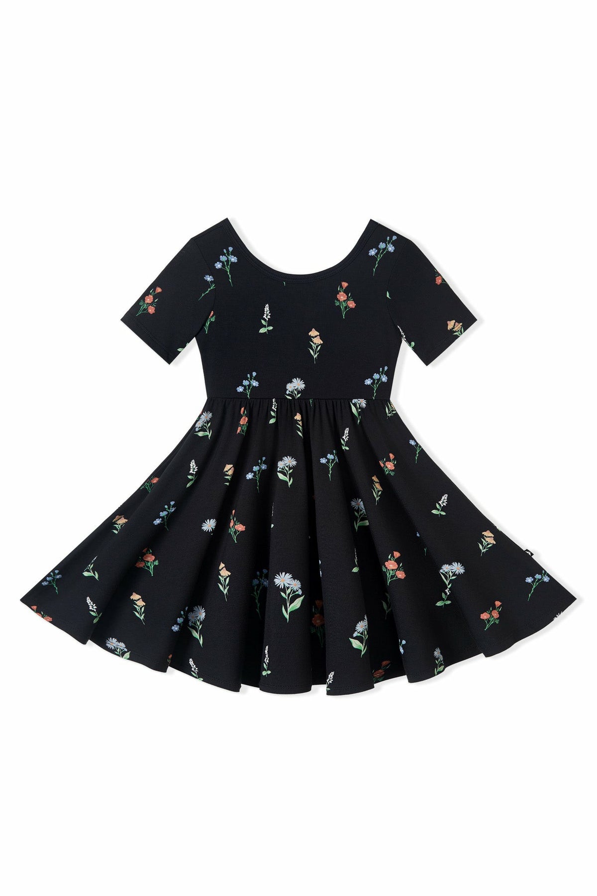 Kyte Baby Twirl Dress in Midnight Wildflower