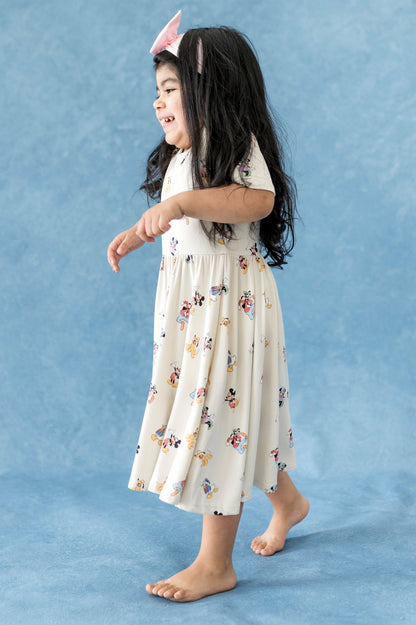 Kyte Baby Twirl Dress in Mickey Mouse and Friends