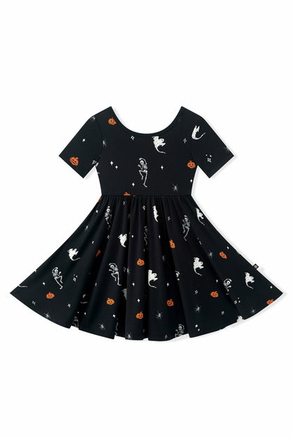 Kyte Baby Twirl Dress in Halloween Friends