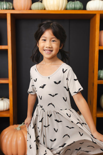 Kyte Baby Twirl Dress in Bats