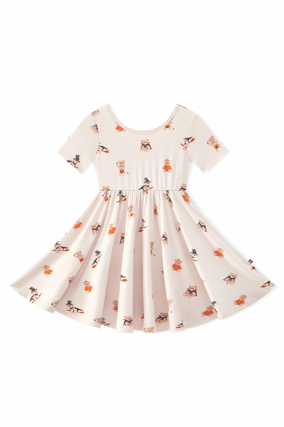Kyte Baby Twirl Dress in Halloween Teddy