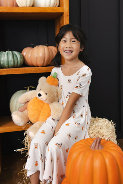Kyte Baby Twirl Dress in Halloween Teddy