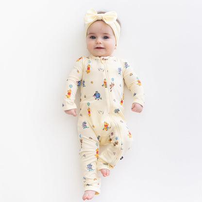 Kyte Baby Zippered Romper in Winnie the Pooh Celebration