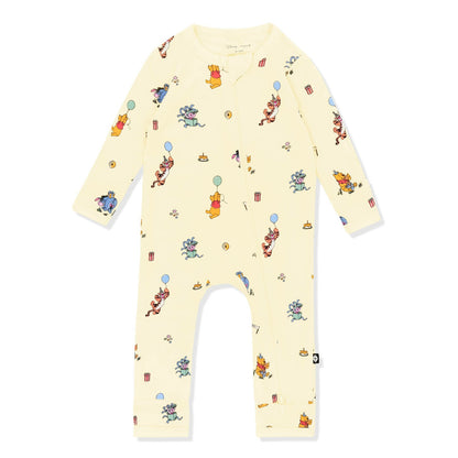 Kyte Baby Zippered Romper in Winnie the Pooh Celebration