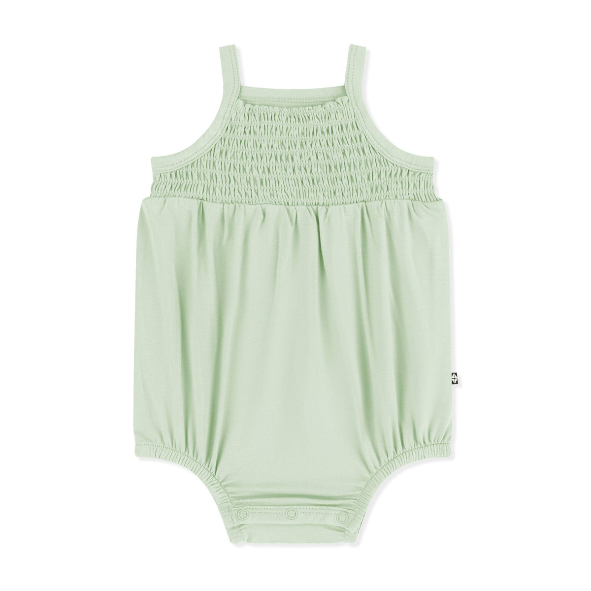 Kyte Baby Smocked Bubble Romper in Basil