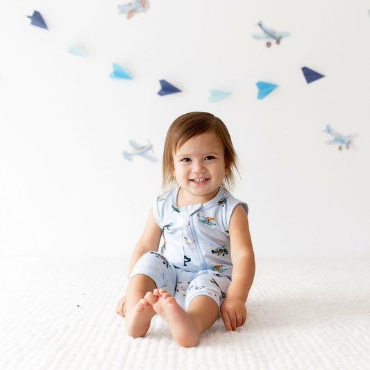 Kyte Baby Zippered Sleeveless Romper in Take Off