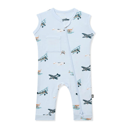 Kyte Baby Zippered Sleeveless Romper in Take Off