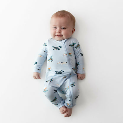 Kyte Baby Zippered Romper in Take Off