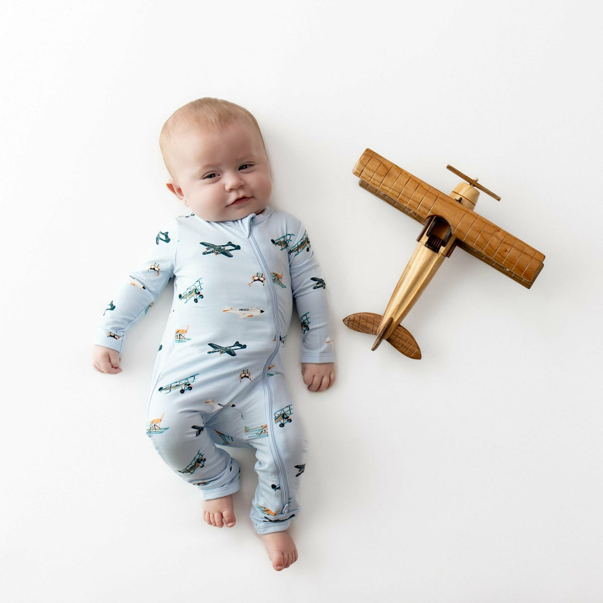 Kyte Baby Zippered Romper in Take Off