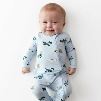 Kyte Baby Zippered Romper in Take Off