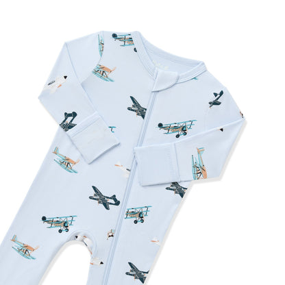 Kyte Baby Zippered Romper in Take Off