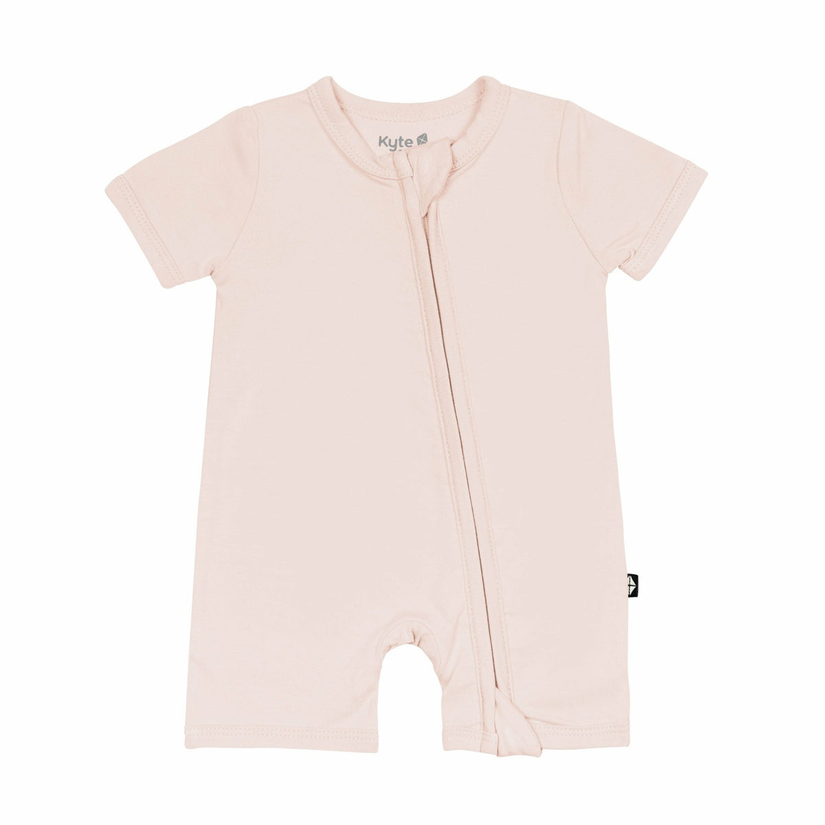 Kyte Baby Zippered Shortall Romper Blush