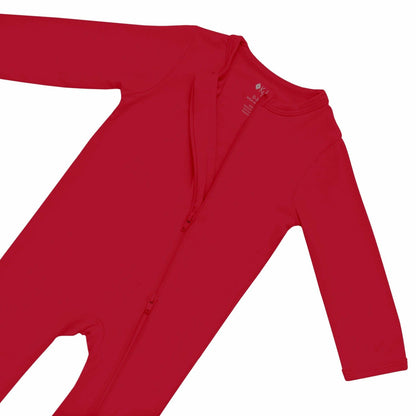 Kyte Baby Zippered Romper in Cardinal
