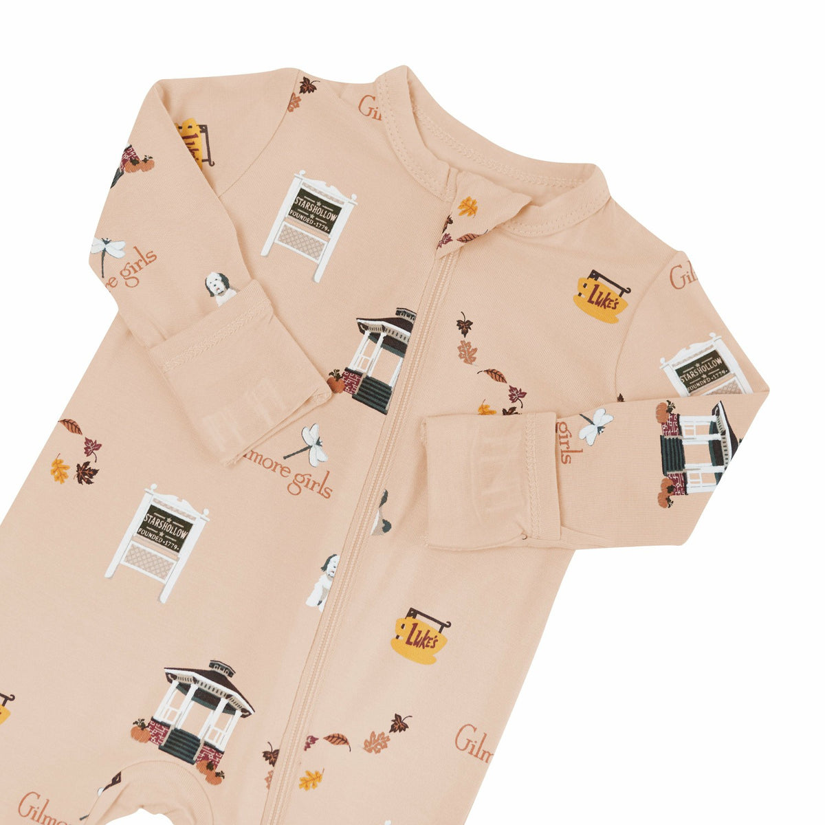 Kyte Baby Zippered Romper in Gilmore Girls