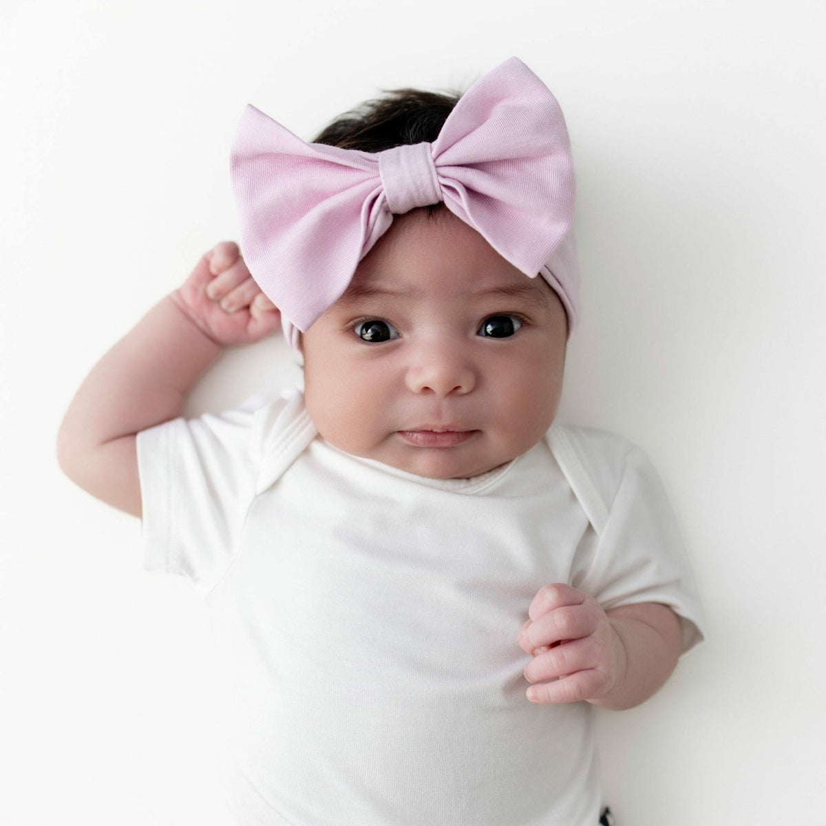 Kyte Baby Bow Headband in Thistle