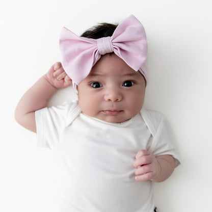Kyte Baby Bow Headband in Thistle