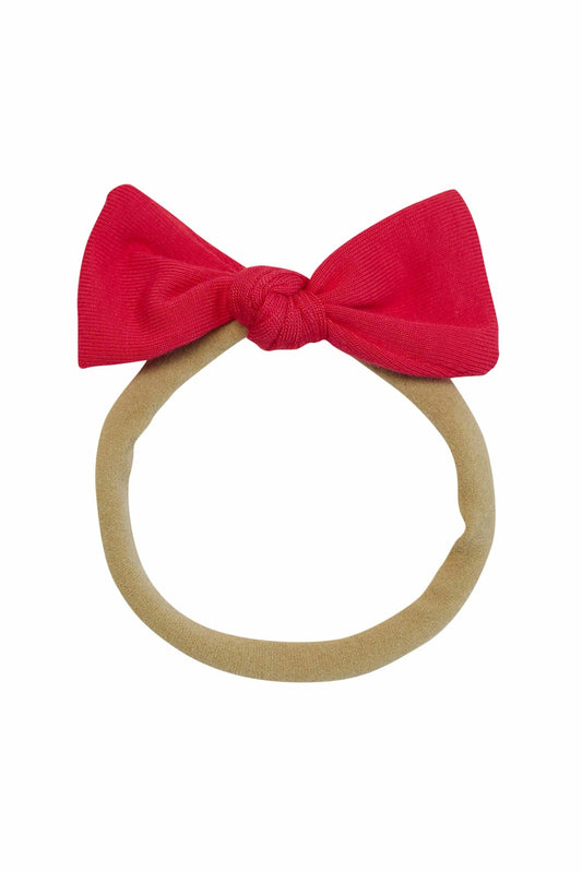 Kyte Baby Tiny Nylon Bow in Cardinal
