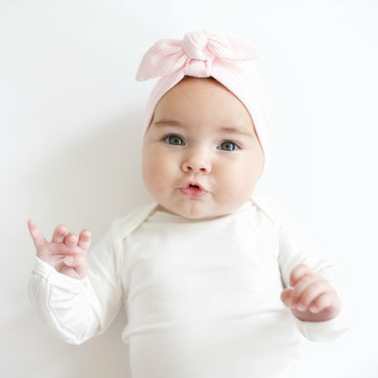 Kyte Baby Ribbed Headwrap in Sakura