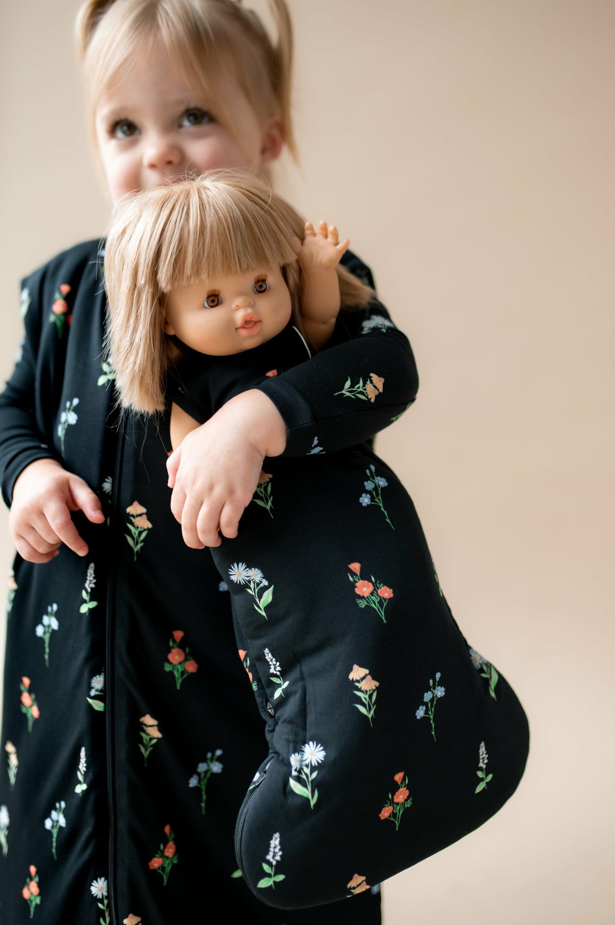 Kyte Baby Baby Doll Sleep Bag in Midnight Wildflower