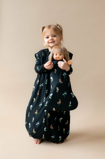 Kyte Baby Baby Doll Sleep Bag in Midnight Wildflower