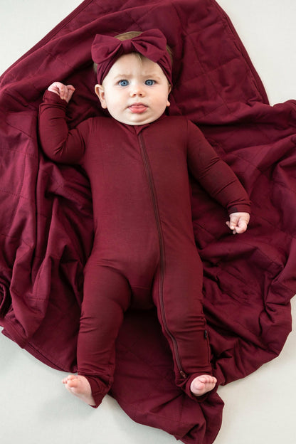 Kyte Baby Baby Blanket in Burgundy 1.0