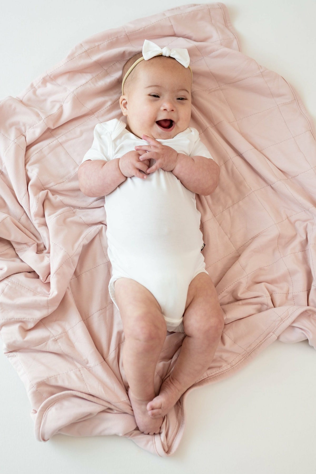 Kyte Baby Bamboo Baby Blanket in Blush Pink
