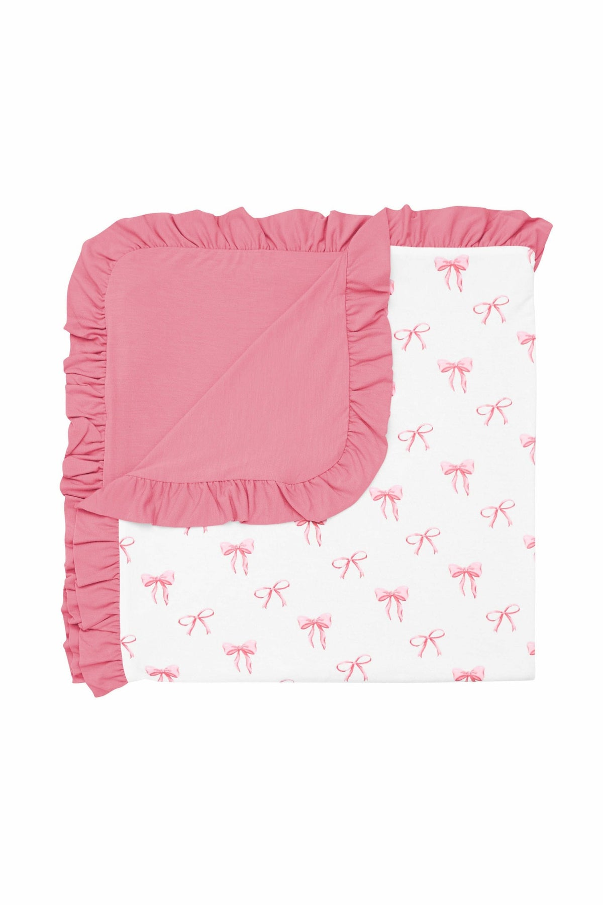 Kyte Baby Ruffle Baby Blanket in Bow 0.5
