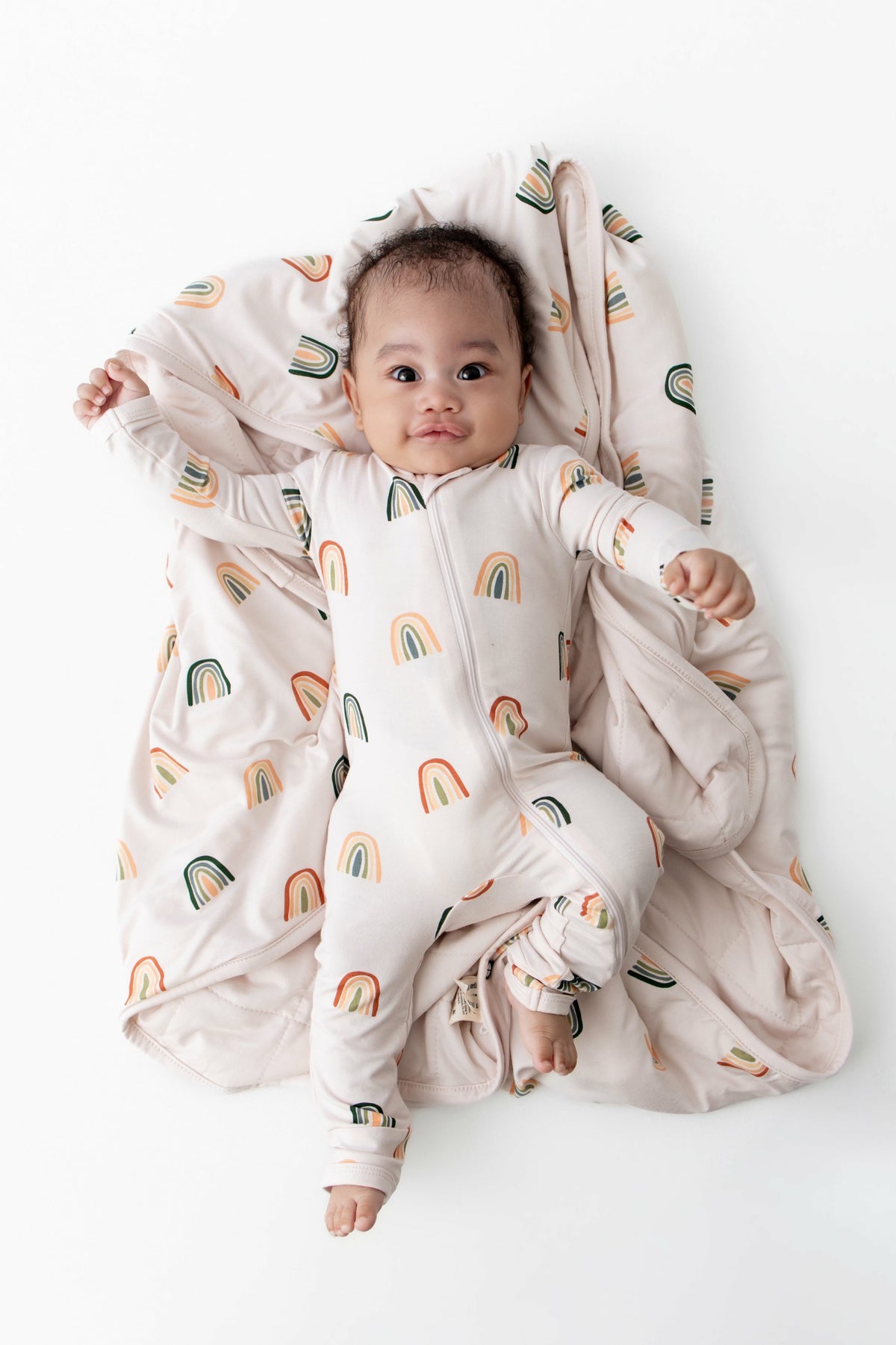 Kyte Baby Baby Blanket in Retro Rainbow 1.0