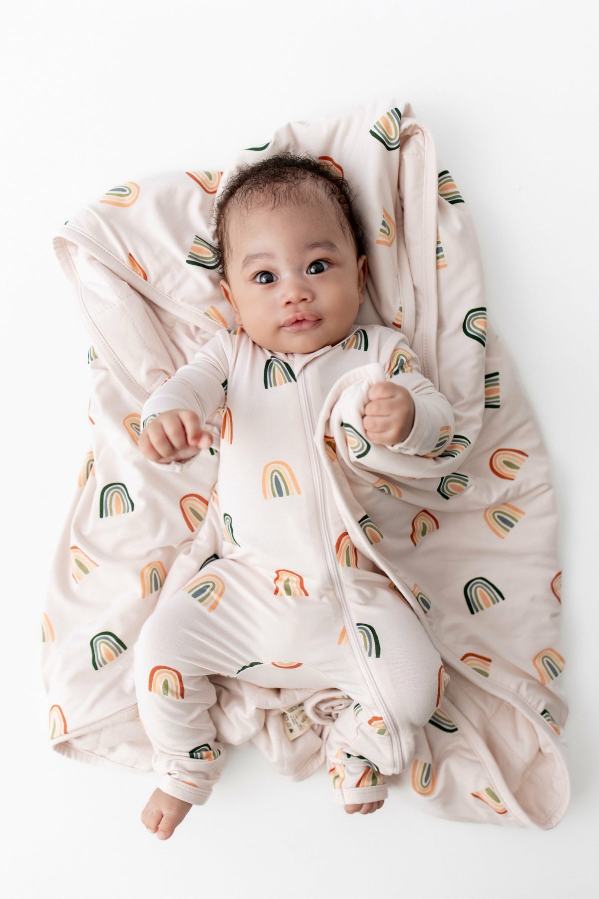 Kyte Baby Baby Blanket in Retro Rainbow 1.0