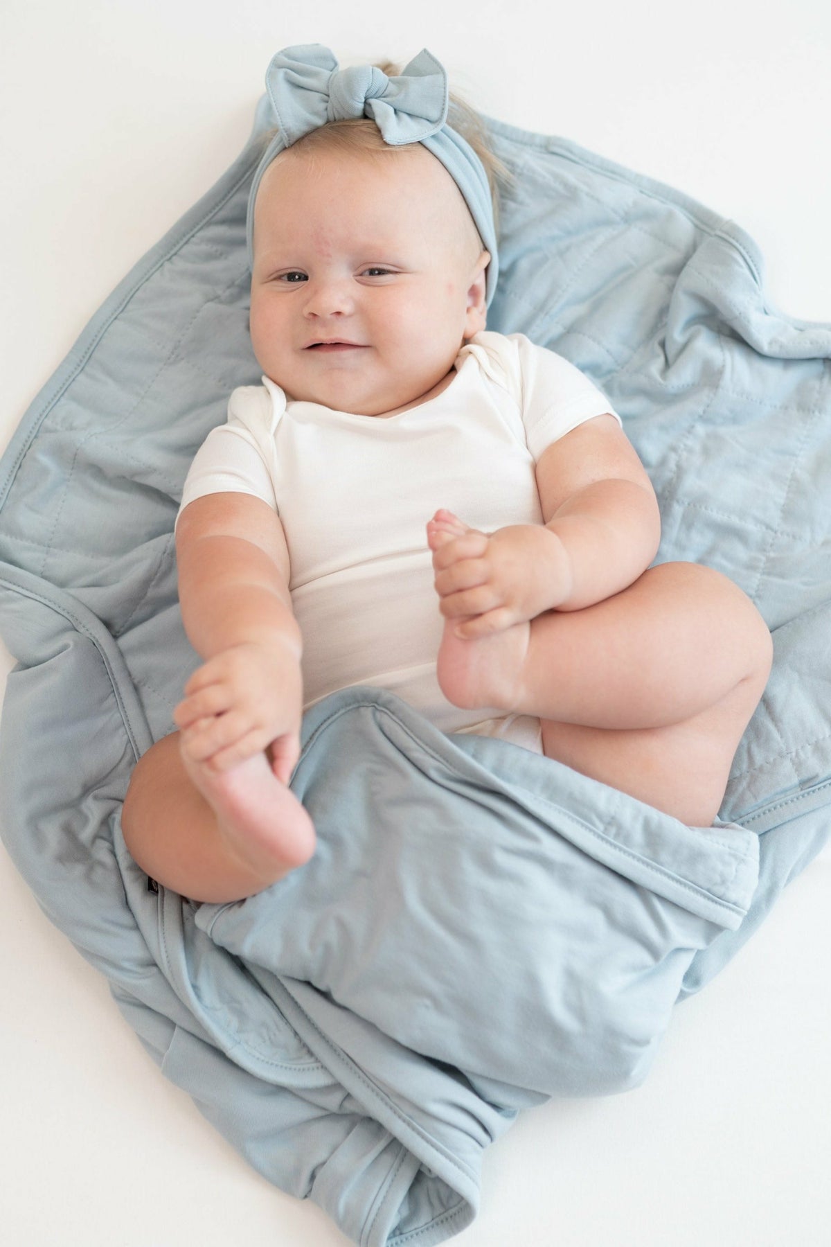Kyte Baby Bamboo Baby Blanket in Fog Grey