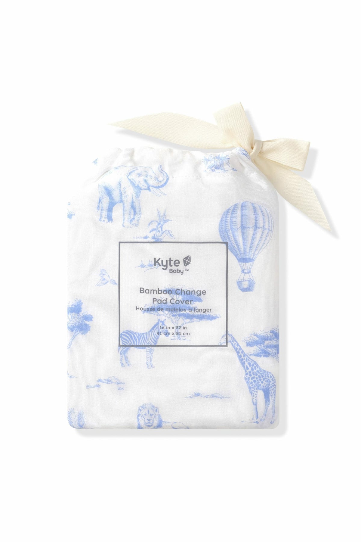 Kyte Baby Change Pad Cover in Toile Safari