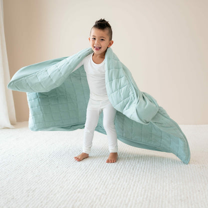 Kyte Baby Youth Blanket in Sage 1.0