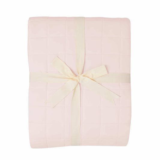 Kyte Baby Adult Quilted Blanket in Blush