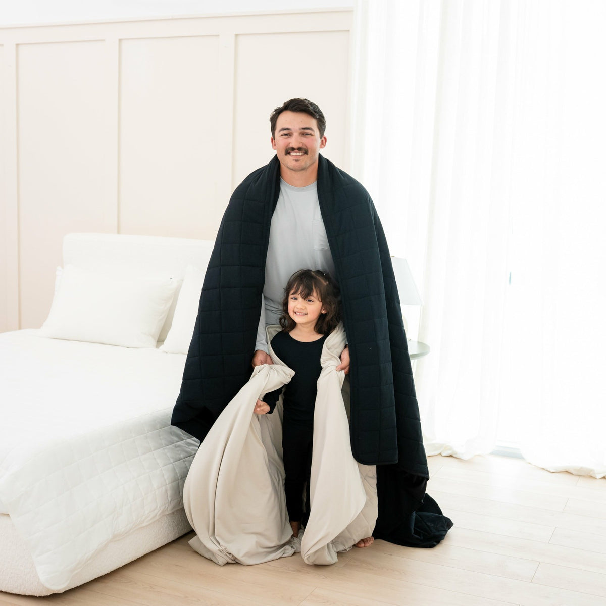 Kyte Baby Bamboo Adult Quilted Blanket in Midnight 1.0 TOG