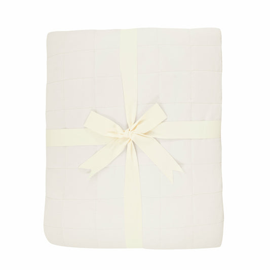 Kyte Baby Adult Quilted Blanket in Oat 1.0