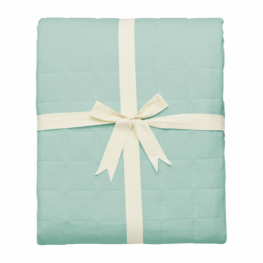 Kyte Baby Adult Quilted Bamboo Blanket in Sage 2.5