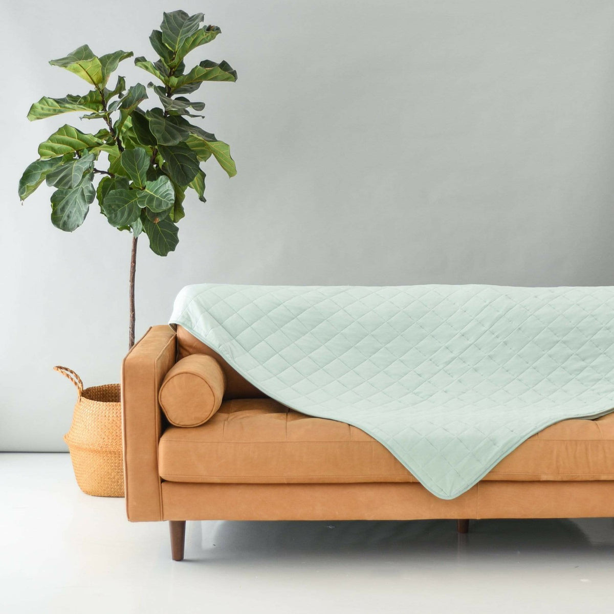 Kyte Baby Adult Quilted Bamboo Blanket in Sage 2.5