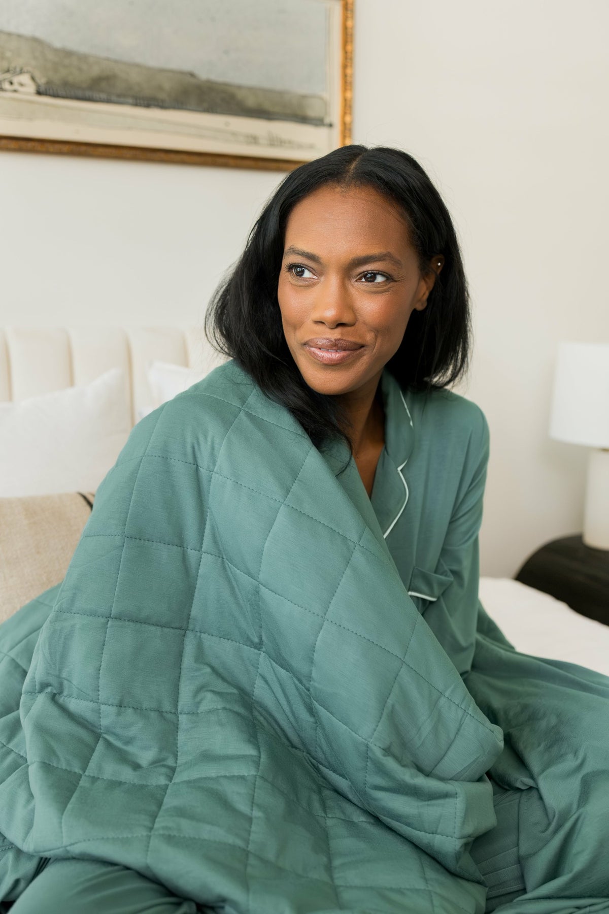 Kyte Baby Adult Quilted Blanket in Pine 2.5