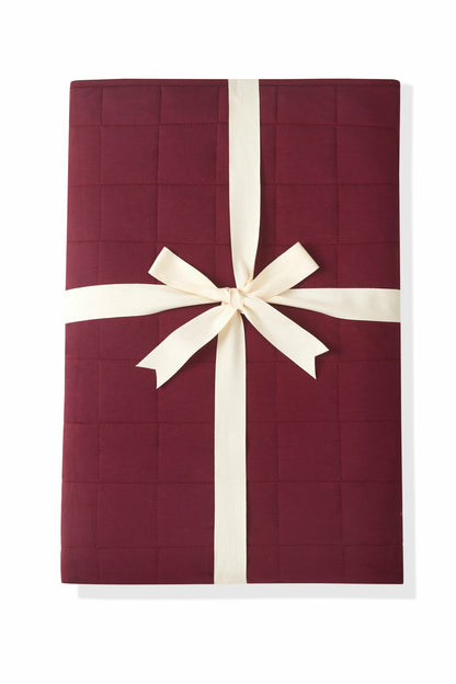Kyte Baby Adult Quilted Blanket in Burgundy 2.5