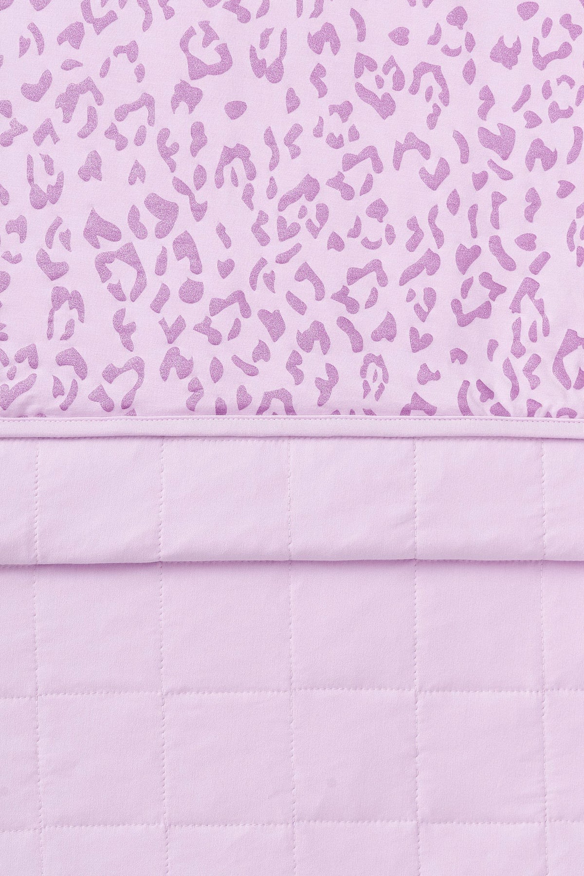 Kyte Baby Adult Quilted Blanket in Thistle Leopard 2.5