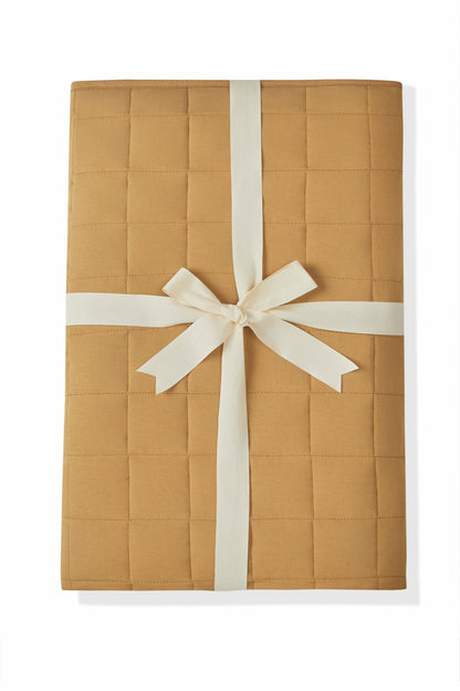 Kyte Baby Adult Quilted Blanket in Ochre 2.5
