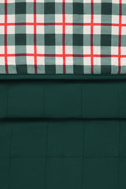 Kyte Baby Adult Quilted Blanket in Holiday Plaid 2.5