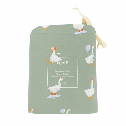 Kyte Baby Twin Sheet in Silly Goose