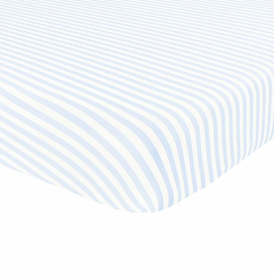 Kyte Baby Twin Sheet in Small Mist Stripe